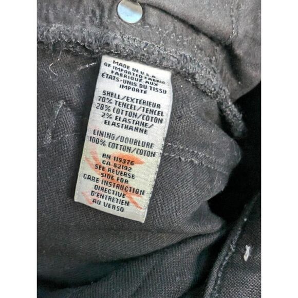 Helmut Lang Jeans Ankle Skinny Black Size 25 - Picture 8 of 9